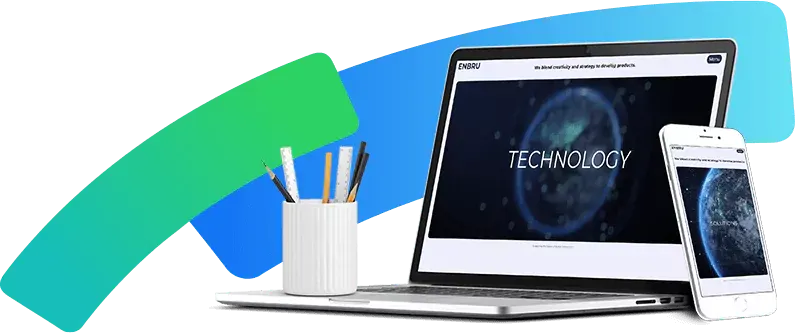 Web stranica ENBRU prikazana na laptopu i mobitelu
